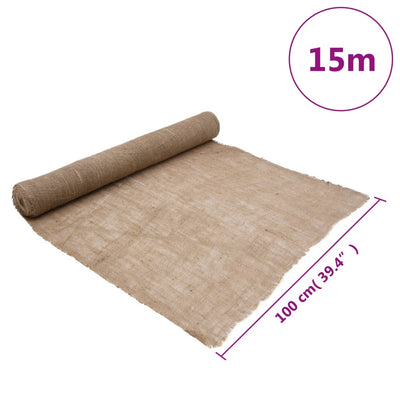 Juuttirulla Mariacu 1x15 m (100% juutti 200 gsm)