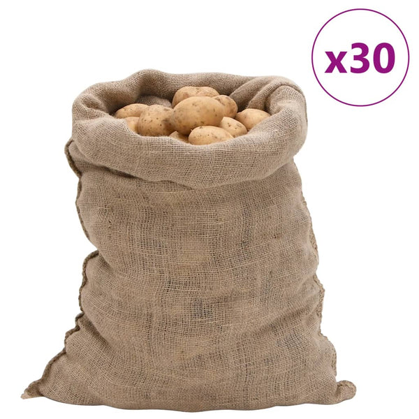 Juuttisäkit 30 kpl 60x105 cm 100% Juutti 220 gsm