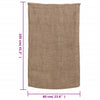 Juuttisäkit 30 kpl 60x105 cm 100% Juutti 220 gsm