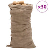 Juuttisäkit 30 kpl 65x135 cm 100% juutti 220 gsm