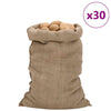 Juuttisäkit 30 kpl 60x105 cm 100% Juutti 340 gsm
