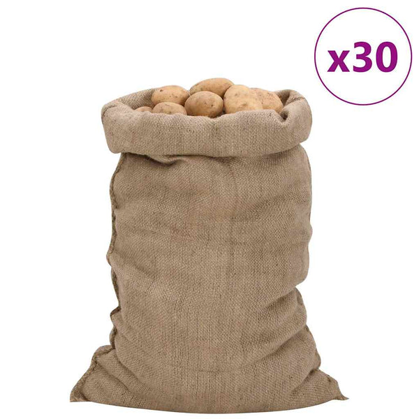 Juuttisäkit 30 kpl 60x105 cm 100% Juutti 340 gsm