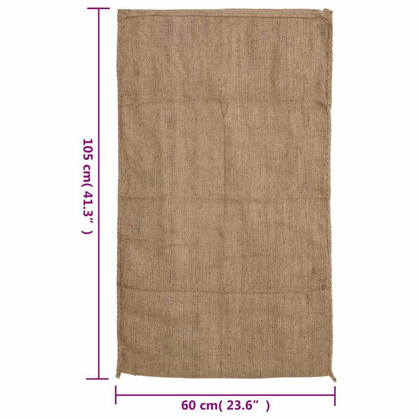 Juuttisäkit 30 kpl 60x105 cm 100% Juutti 340 gsm