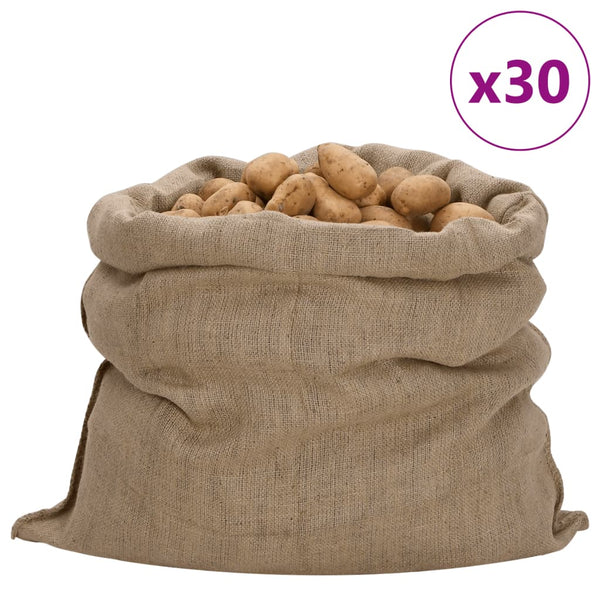 Juuttisäkit 30 kpl 100x110 cm 100% Juutti 340 gsm