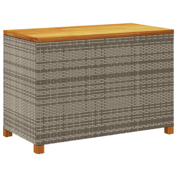 Harmaa puutarhan säilytyslaatikko Osinela 110x55x63cm (polyrottinki)