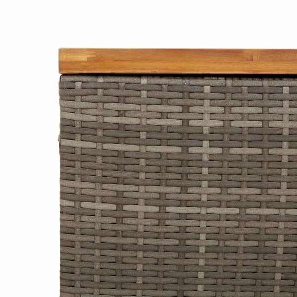 Harmaa puutarhan säilytyslaatikko Osinela 110x55x63cm (polyrottinki)