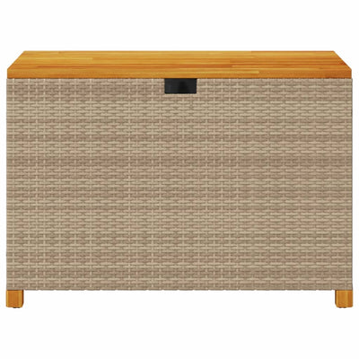 Puutarhan säilytyslaatikko beige 110x55x63 cm polyrottinki