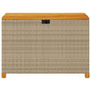 Beige puutarhan säilytyslaatikko Osinela 110x55x63cm (polyrottinki)