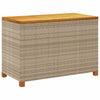 Beige puutarhan säilytyslaatikko Osinela 110x55x63cm (polyrottinki)