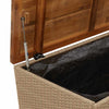 Beige puutarhan säilytyslaatikko Osinela 110x55x63cm (polyrottinki)