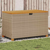 Beige puutarhan säilytyslaatikko Osinela 110x55x63cm (polyrottinki)