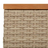 Beige aurinkovarjon jalustasuoja Flavio 70x70x25cm (pp ja akasiapuu)