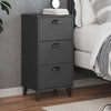 Yöpöytä VIKEN antrasiitti harmaa tekninen puu