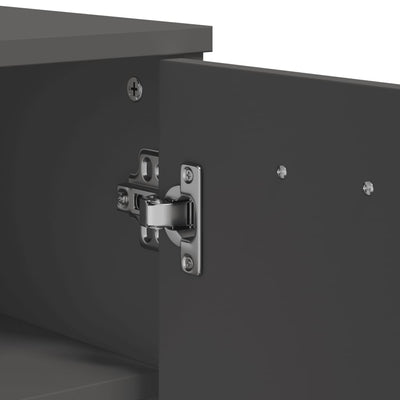 Antrasiitin harmaa kenkäkaappi viken Decei (mänty)