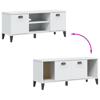 Valkoinen kenkäpenkki viken Obrenia 106x35x45cm (mänty)