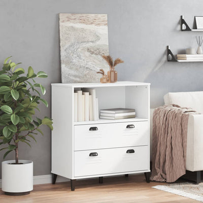 Kirjahylly VIKEN valkoinen 80x40x90 cm tekninen puu