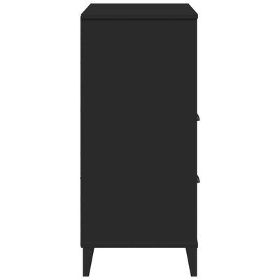 Kirjahylly VIKEN musta 80x40x90 cm tekninen puu