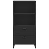 Kirjahylly VIKEN musta 60x35x123 cm tekninen puu
