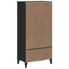 Kirjahylly VIKEN musta 60x35x123 cm tekninen puu