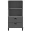 Kirjahylly VIKEN antrasiitin harmaa 60x35x123 cm tekninen puu