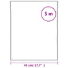 Ikkunakalvo himmeä kaihdinkuvio 45x500 cm PVC