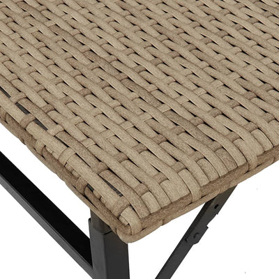 5-osainen puutarharuokailusarja, kokoontaittuva beige