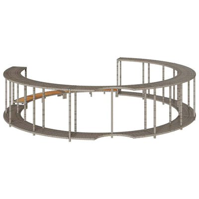 Askelharmaa kylpytynnyri Eulampie (jossa säilytystila ja puu)