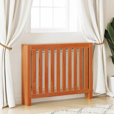 Lämpöpatterin suoja vahanruskea 108,5x19x84 cm täysi mänty