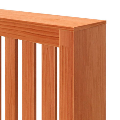 Lämpöpatterin suoja vahanruskea 108,5x19x84 cm täysi mänty