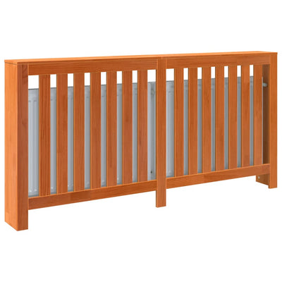 Lämpöpatterin suoja vahanruskea 169x19x84 cm täysi mänty