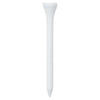 Golf tiit 1000 kpl valkoinen 83 mm bambu