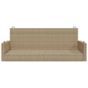 Keinupenkki beige polyrottinki 119x56x48 cm