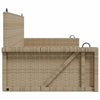 Keinupenkki beige polyrottinki 119x56x48 cm