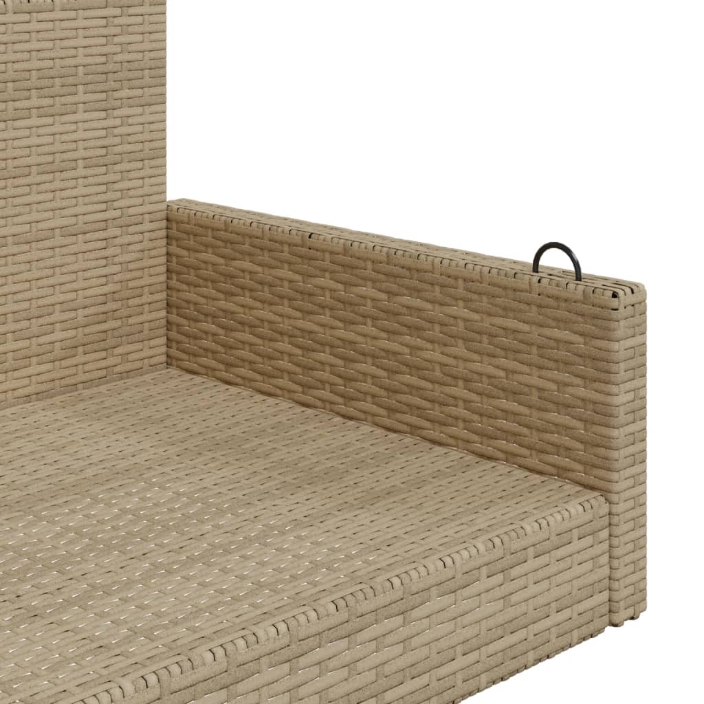 Beige keinupenkki Linica 119x56x48cm (polyrottinki)