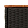 Musta puutarhan sivupöytä Pintea 58x27,5x55cm (polyrottinki)