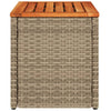 Beige puutarhan sivupöydät Azimussan 55x34x37cm (2 kpl polyrottinki puu)