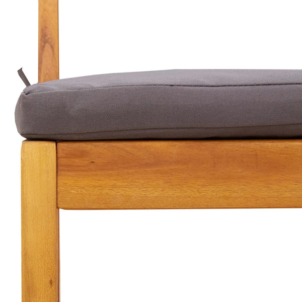 Giurgia 3-osainen parvekesarja tyynyillä (akasiapuu)