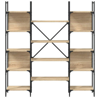 Kirjahylly Sonoma-tammi 155,5x24x166,5 cm tekninen puu