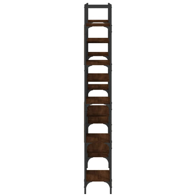 Kirjahylly ruskea tammi 155,5x24x166,5 cm tekninen puu
