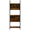 Kirjahylly 5 tasoa savutammi 60,5x24x166,5 cm tekninen puu