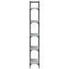 Harmaa kirjahylly Tancred 60,5x24x166,5cm (5 tasoa sonoma puinen)
