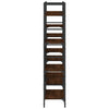 Kirjahylly ruskea tammi 160x28,5x136,5 cm lastulevy