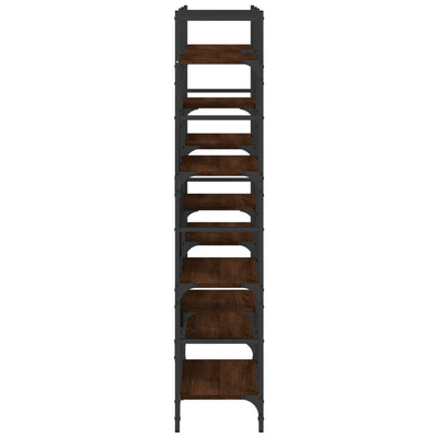 Kirjahylly ruskea tammi 160x28,5x136,5 cm lastulevy