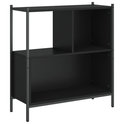 Kirjahylly musta 72x28x77,5 cm tekninen puu