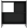 Kirjahylly musta 72x28x77,5 cm tekninen puu
