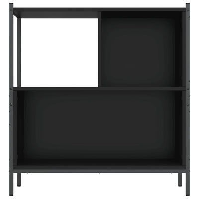 Kirjahylly musta 72x28x77,5 cm tekninen puu