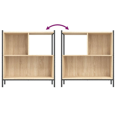 Kirjahylly Sonoma-tammi 72x28x77,5 cm tekninen puu
