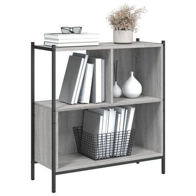 Kirjahylly harmaa Sonoma 72x28x77,5 cm tekninen puu