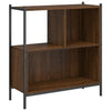 Kirjahylly ruskea tammi 72x28x77,5 cm tekninen puu