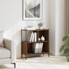 Kirjahylly ruskea tammi 72x28x77,5 cm tekninen puu